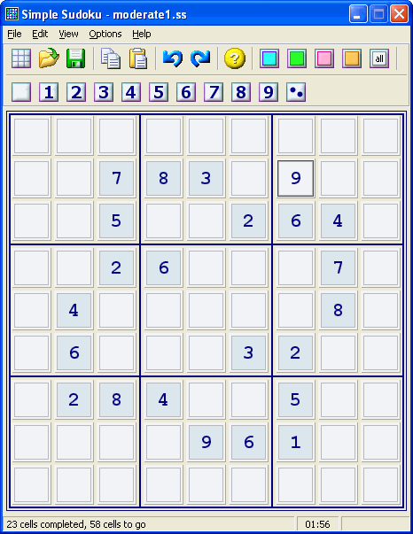 pseudocode for solving sudoku