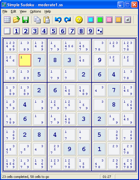 Sudoku Play online, with hints!